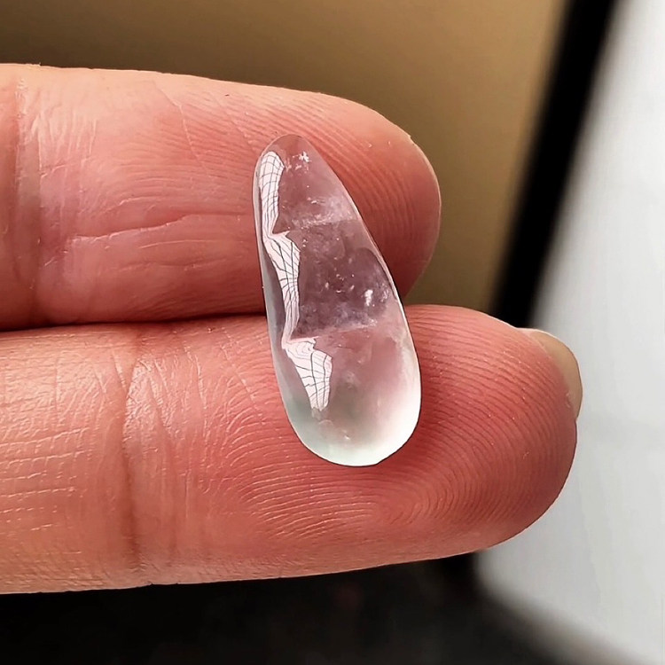 【600485】天然A货高冰玻璃种飘绿花翡翠豆子吊坠 玉石四季豆裸石