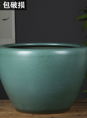 景德镇陶瓷缸金鱼盆睡莲碗莲乌龟阳台风水庭院大缸深缸水缸荷花盆