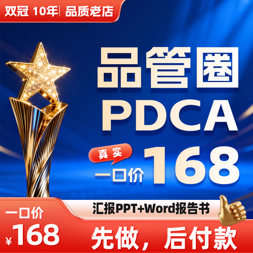 品管圈PDCA一天出稿，一口价168