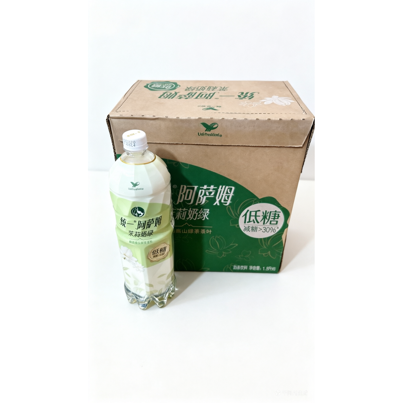 阿萨姆茉莉奶绿奶茶(低糖)茶饮料