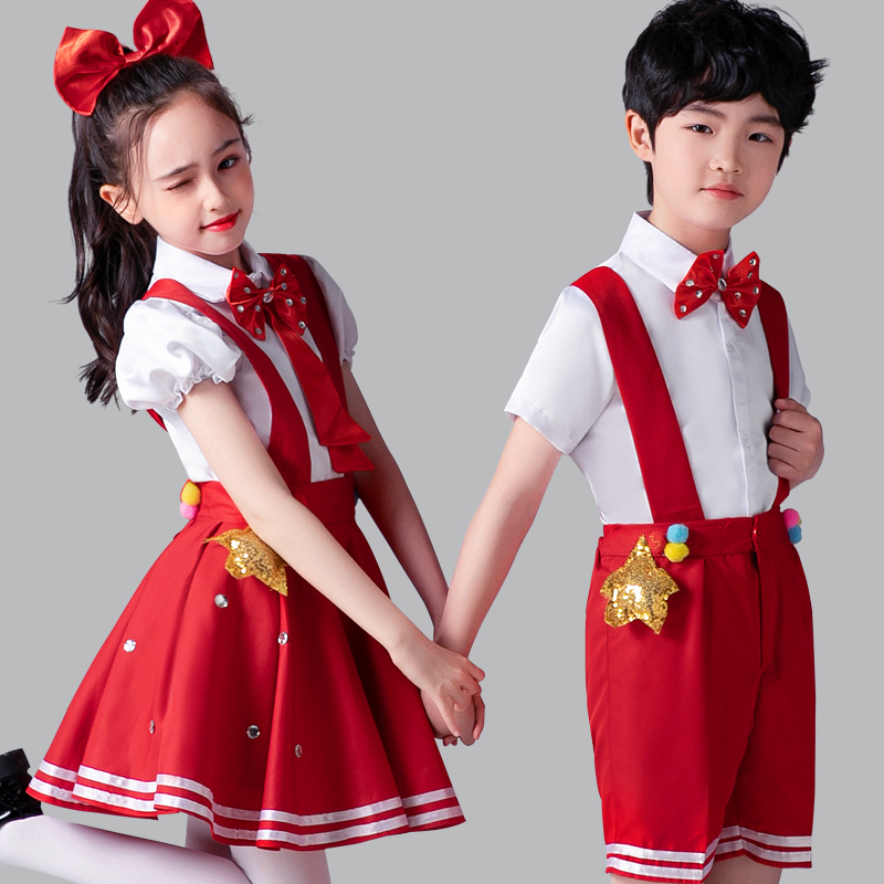 背带裤合唱服儿童演出服璀璨米朵
