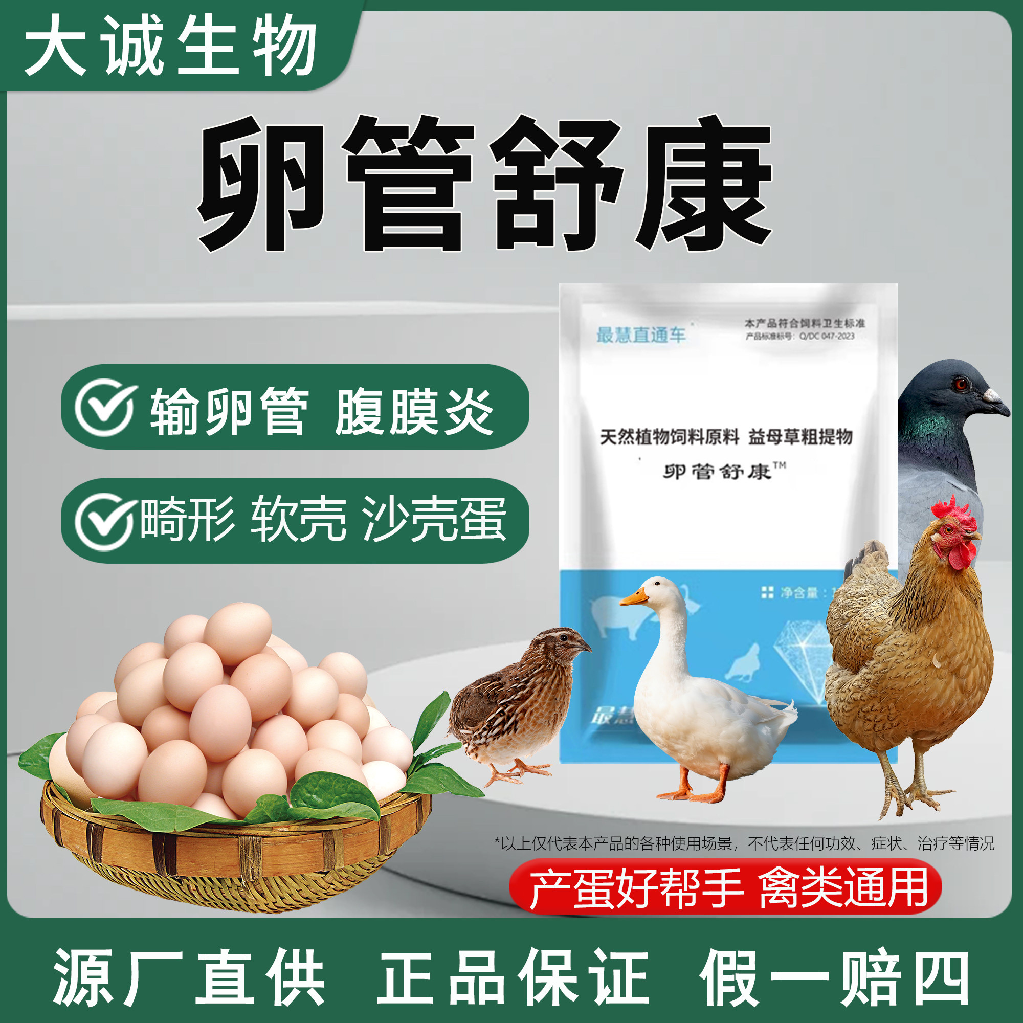 卵管舒康蛋禽用饲料添加剂蛋多多
