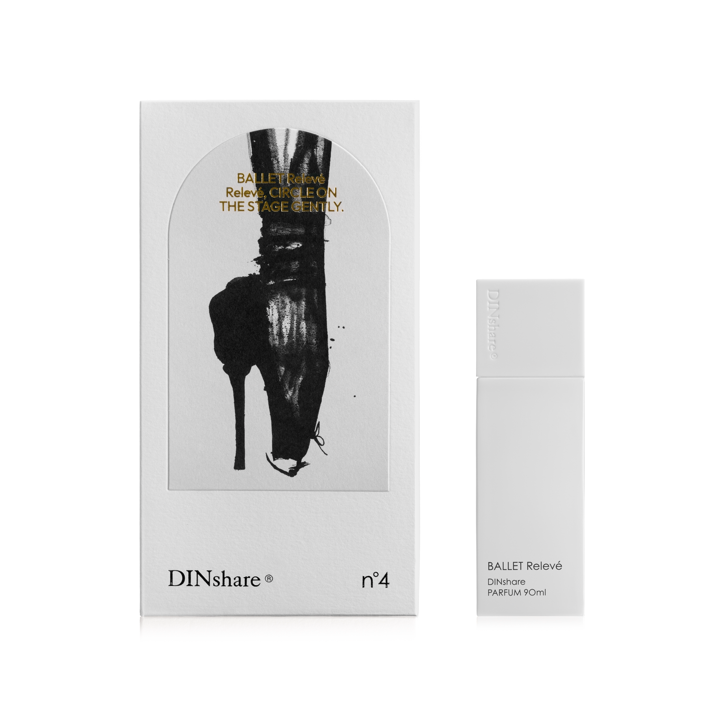 DINshare 黑地｜NO.4 天幕芭蕾 浓香水 白瓶 清透系列 3Oml/9Oml