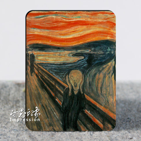 经典油画作品呐喊创意磁贴冰箱贴