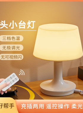 多功能简约小台灯卧室氛围灯婴儿喂奶护眼小夜灯起夜神器可遥控