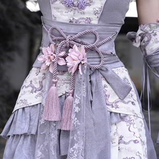 血液供给原创 氛围感花朵百搭腰封束腰圣诞节 沉香引中华风新中式