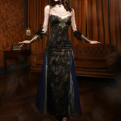 血液供给原创 吊带连衣裙 氛围感性感大摆修身 华灯初上 鎏金欧式