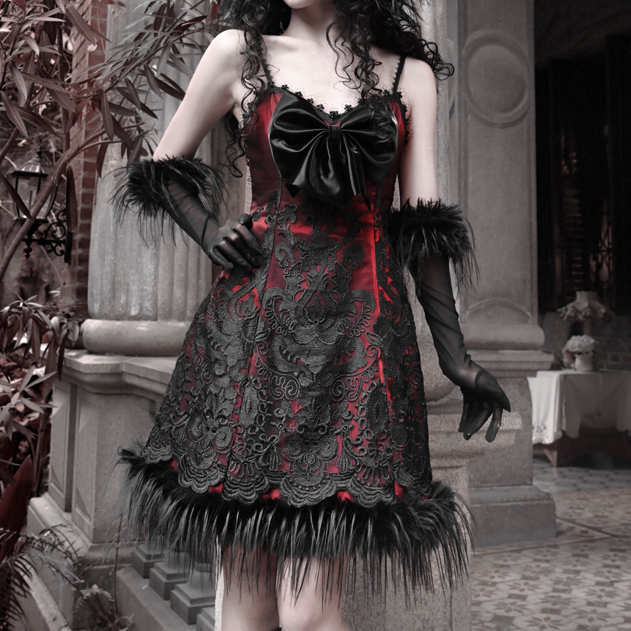 血液供给原创吊带连衣裙