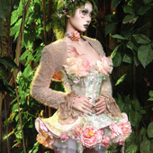 血液供给原创 森之灵 精灵风森系毛绒加厚坎肩短外套披肩外搭