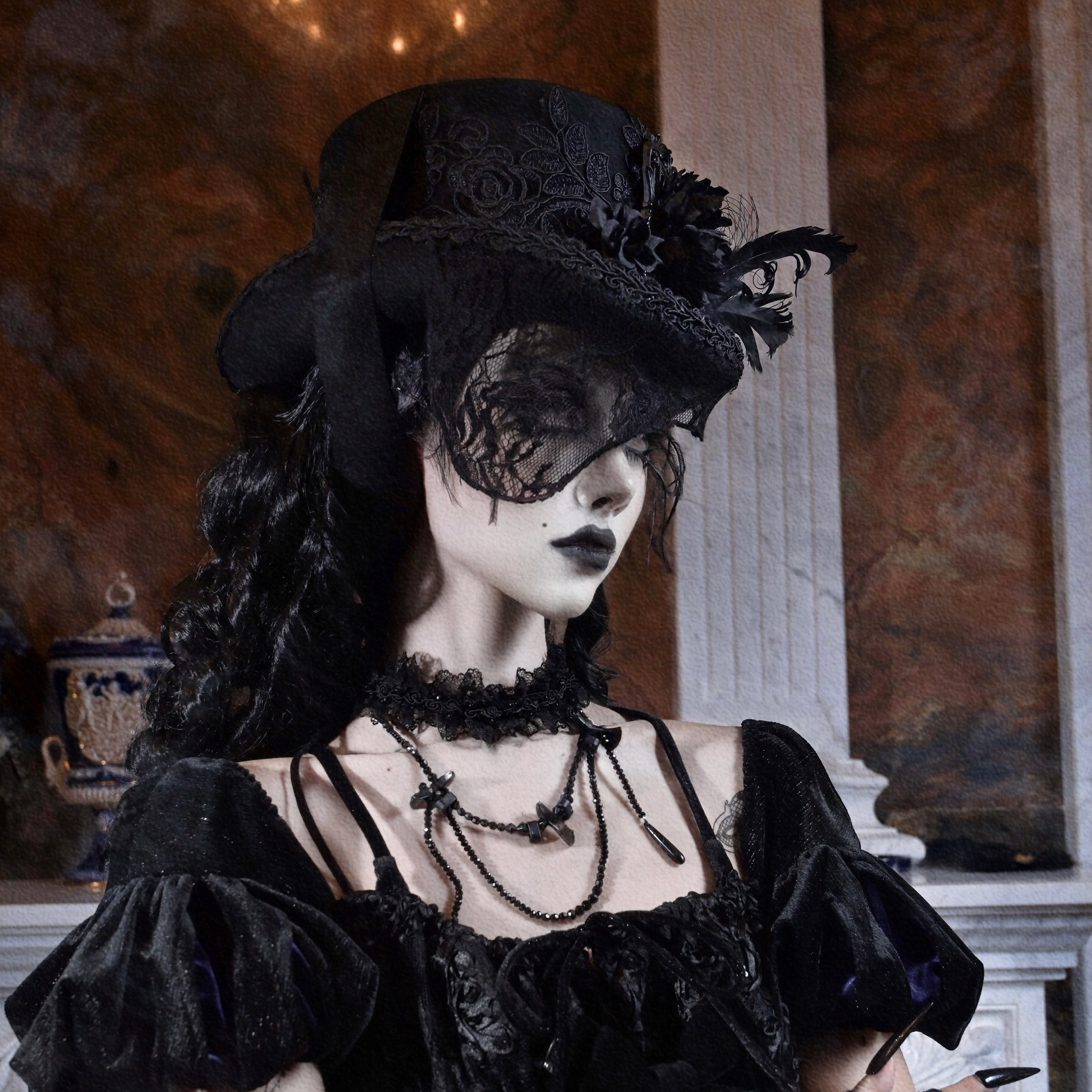 血液供给平顶绑带公爵羊毛帽