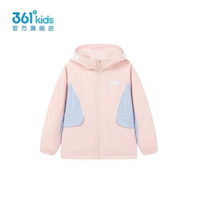 361度童装女童轻薄羽绒服外套