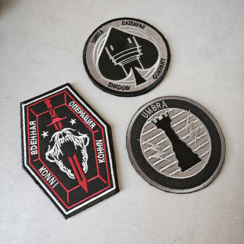 使命召唤臂章刺绣魔术贴 COD19 暗影队士气章 影子队徽章户外包贴