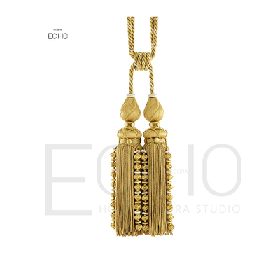 【单支装】DOUBLE TASSEL TIEBACK 珠宝双头大穗双头挂球双头吊球