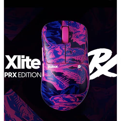 派世PRX联名XliteV4轻量无线电竞游戏鼠标 T1联名打瓦CS三角