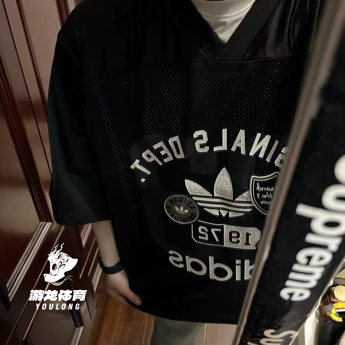 阿迪达斯男士OGMESH足球T恤图片