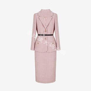 女装 羊毛时尚 一步裙套装 特价 短外套 大码 西装 断码 气质干练小洋装