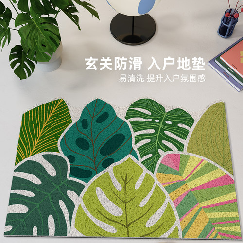 小草丝圈入户地垫防滑防水耐磨