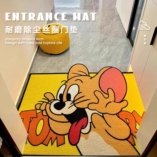 猫和老鼠丝圈入户门地垫玄关脚垫