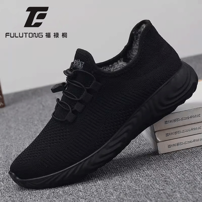 运动风加绒加厚冬季老北京布鞋