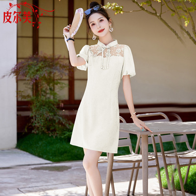 新中式国风连衣裙女装夏季