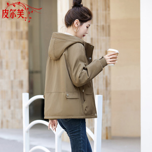 派克服棉衣女士短款小个子2024冬季新款加绒加厚爆款棉服外套棉袄