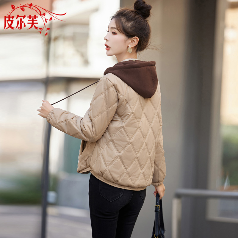 小个子好看轻薄羽绒棉服女