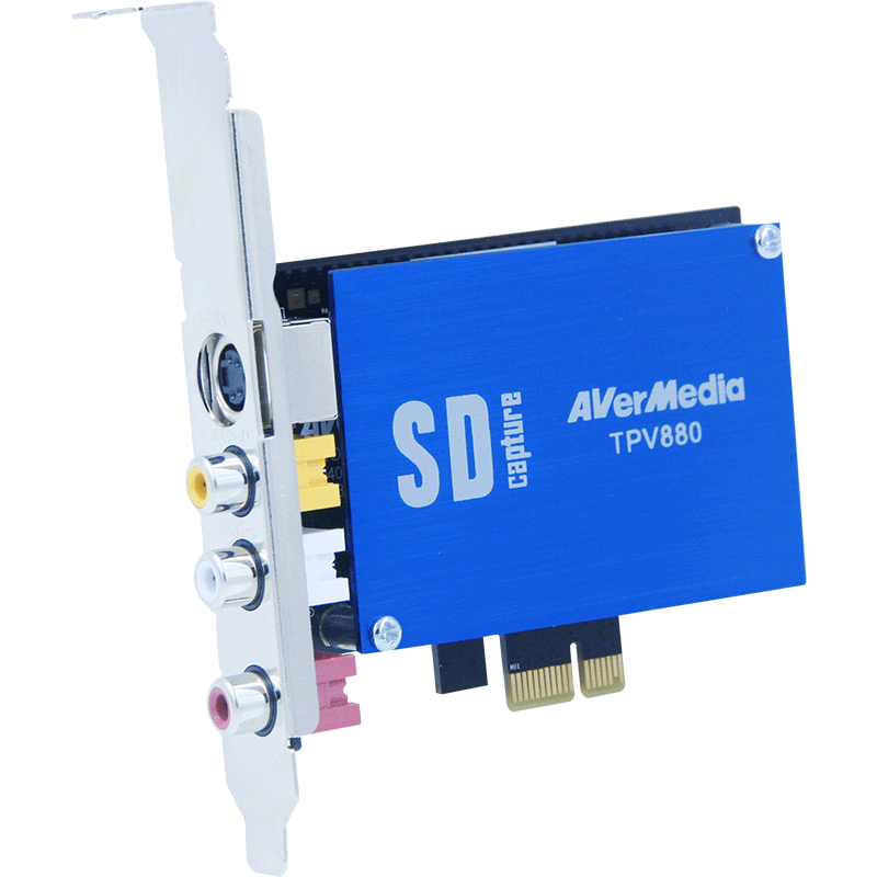 TPV880 圆刚视频采集卡标清AV S端子内置PCI-E tpv860升级版