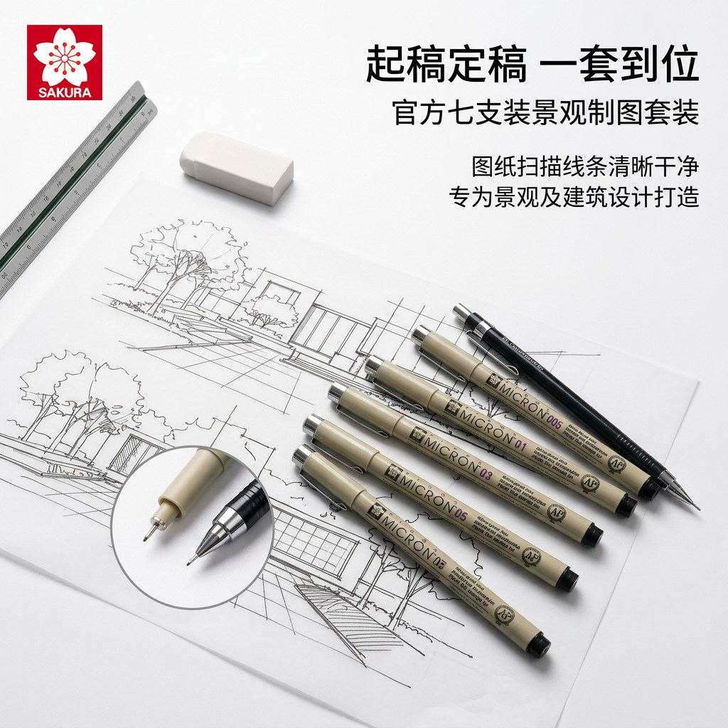 樱花针管笔动漫描边防水不晕染图片