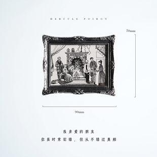 阿加莎复古相框冰箱贴(盲盒)无法指定图案