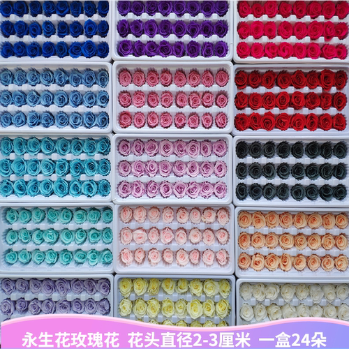 独角兽手工diy材料包3厘米永生花