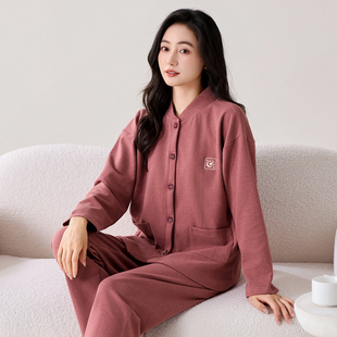 2025新款德绒睡衣女款秋冬季中年妈妈加厚保暖中老年人老人家居服