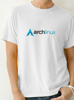男短袖夏装 IT LINUX系统 archlinux短袖纯棉T恤 新款包邮