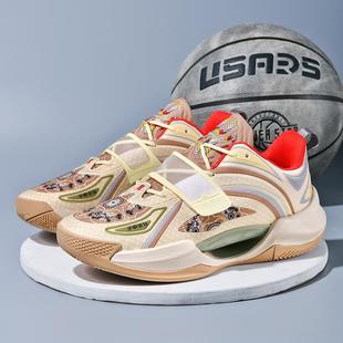 欧文一代篮球鞋儿童超轻小码夜光球鞋中学生专业训练实战有摩擦声