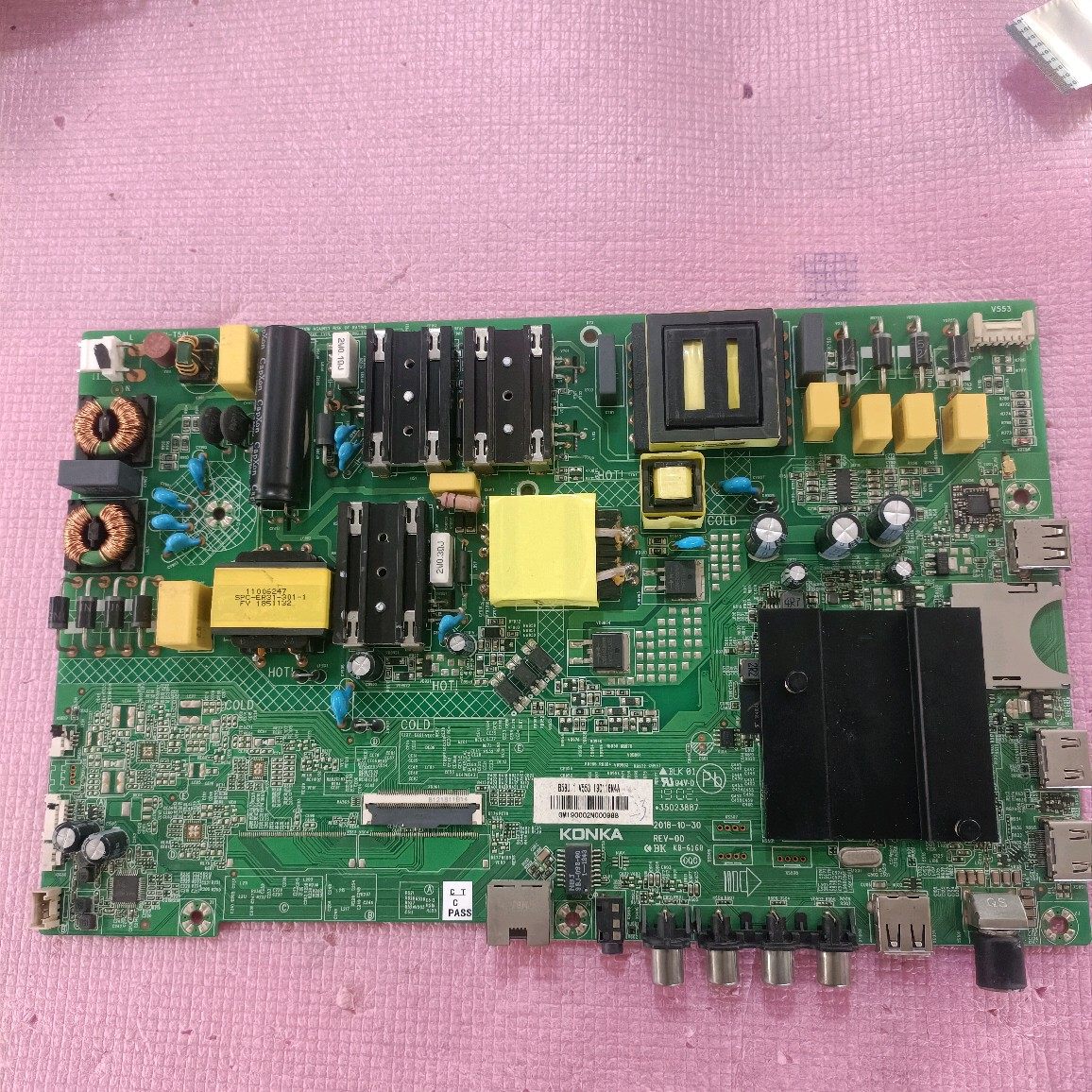 原装 康佳 B58U主板 35023887屏CV580U2-T01 CC575PU1L02现货