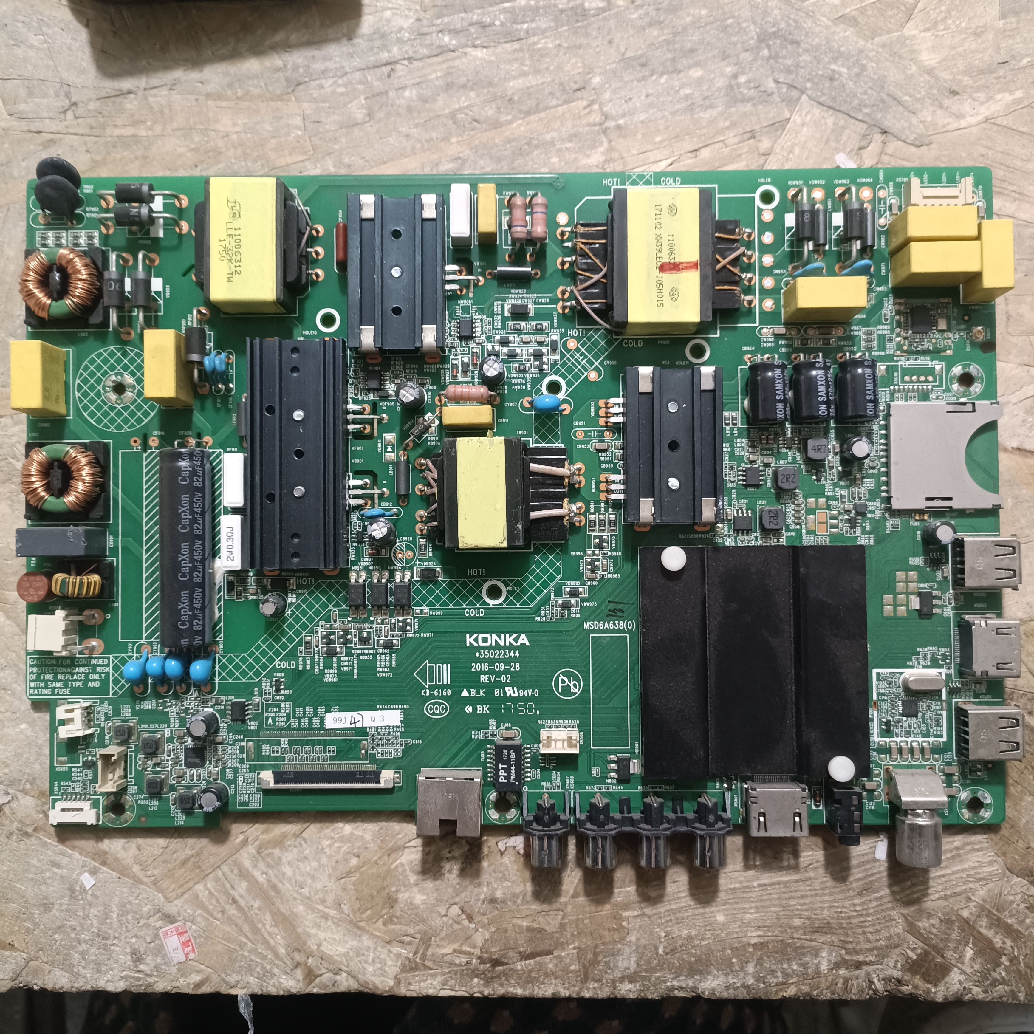 原装 康佳LED49R680U 主板35022344配LG屏 1084YT实物拍摄