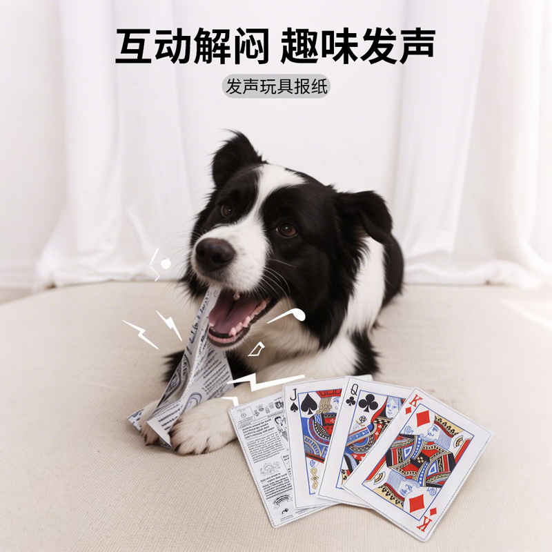 狗狗玩具耐咬磨牙解闷发声报纸