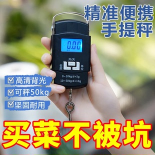 手提电子秤高精度精准电子称手提秤弹簧秤家用便携式 小型称重器钩