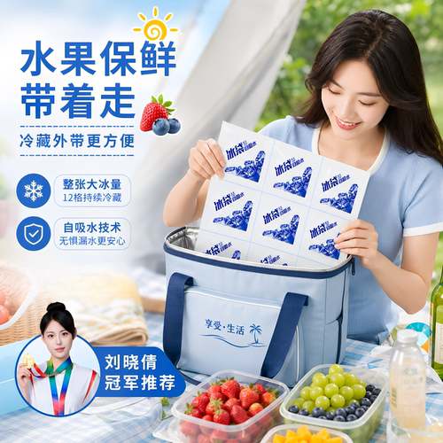 自吸水冰袋可重复用冷冻快递