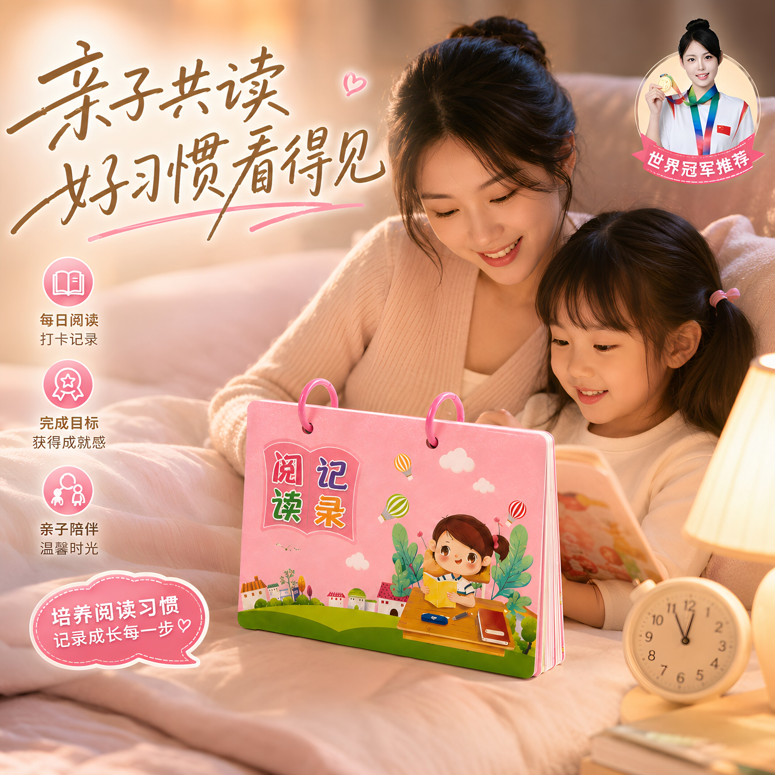 阅读记录本奖励存折少儿读书记录卡儿童积分存折小学生积分奖励册