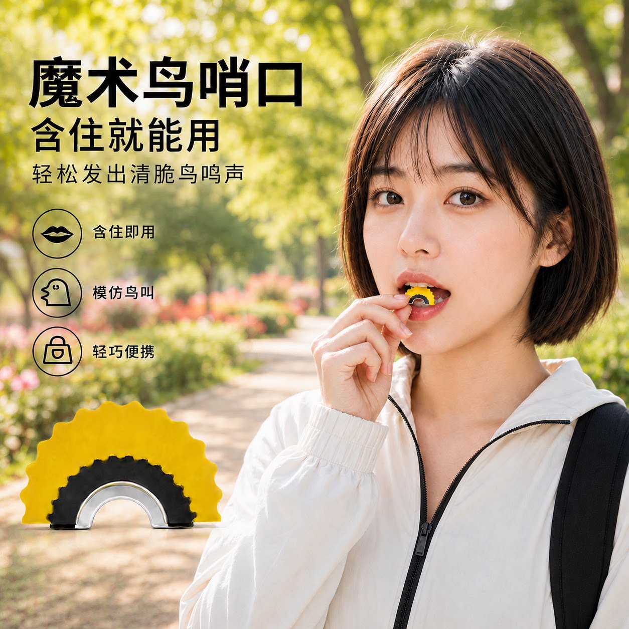 魔术口含鸟哨仿鸟鸣整蛊神器