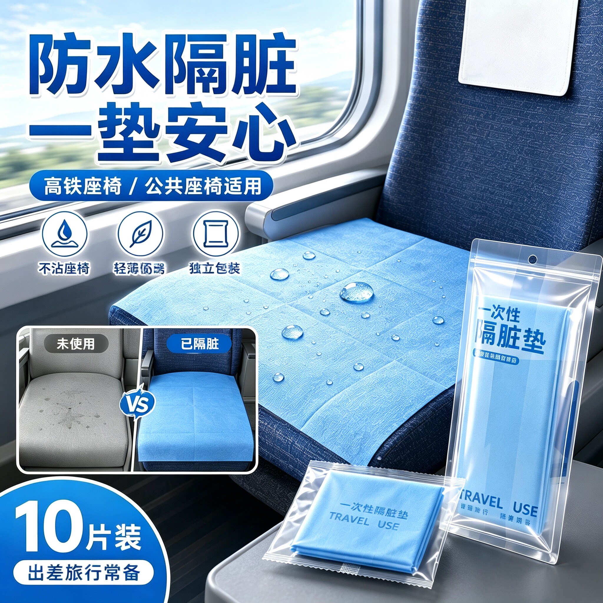 一次性高铁飞机座椅隔脏膜