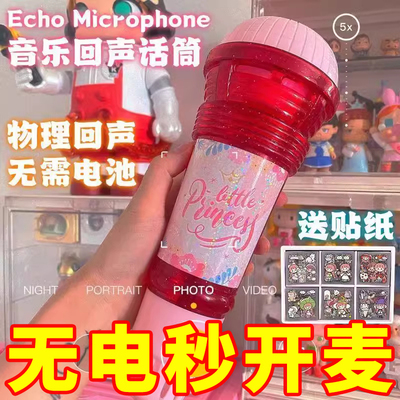回声话筒儿童音乐玩具宝宝物理回音唱歌麦克风女孩幼儿园孩子礼品