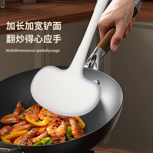 硅胶锅铲易脱模锅适用家用炒勺优质级炒菜铲子耐热蘑菇铲