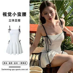 气质高级感泳装 纯欲连体泳衣女款 微胖女孩遮肉法式 爆款 2026年新款