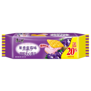 康师傅甜酥夹心果香蓝莓味（袋装80g）