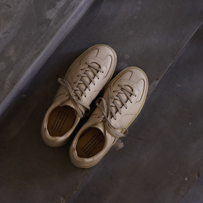 枯骨原色植鞣复古厚底手工德训鞋头层牛皮透气吸汗柔软低帮男女鞋