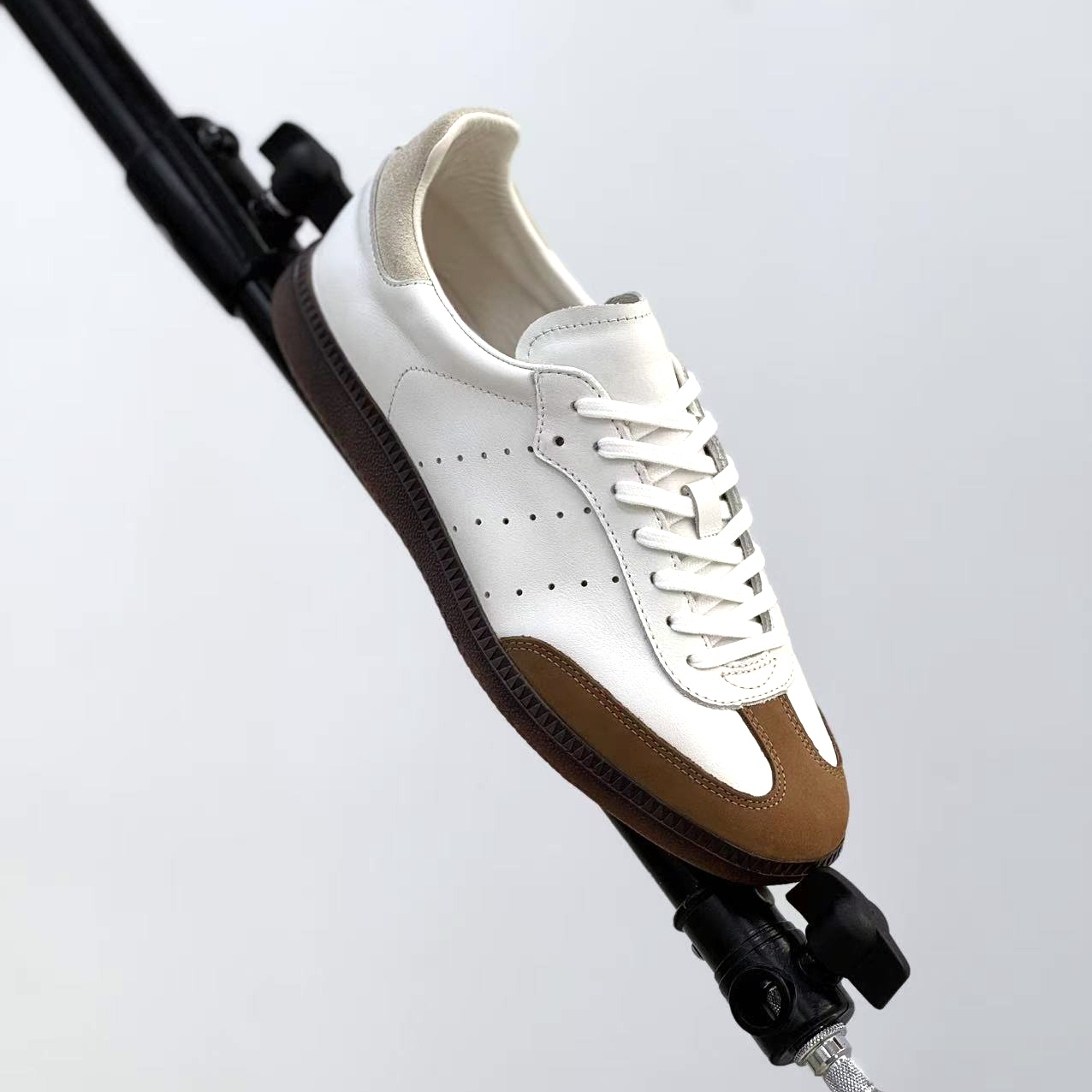 枯骨复古牛皮德训鞋柔软情侣德军训练鞋 真皮透气休闲运动鞋男女