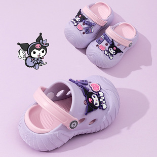 洞洞防滑女童沙滩海边软底透气可爱卡通包头游泳 三丽鸥儿童凉拖鞋