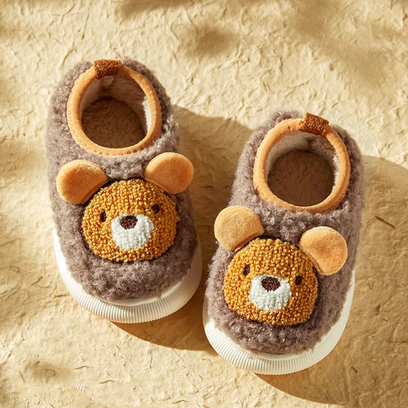 冬季儿童卡通中小童女童棉鞋幸福玛丽冬季男宝宝保暖包跟毛绒家居