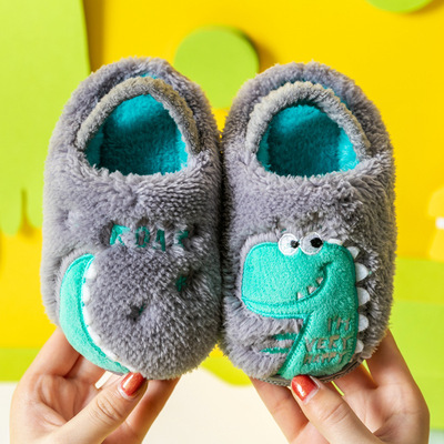宝宝棉拖鞋1-3岁2男冬季室内防滑
